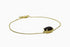 Divya दिव्या | Onyx | Armband | 18K Vermeil Vergoldung